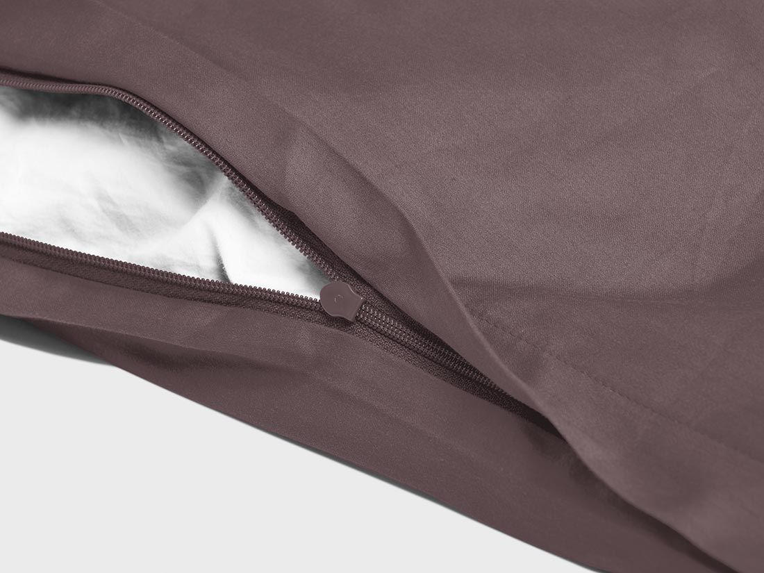 Satin-Bettwäsche Rose Brown