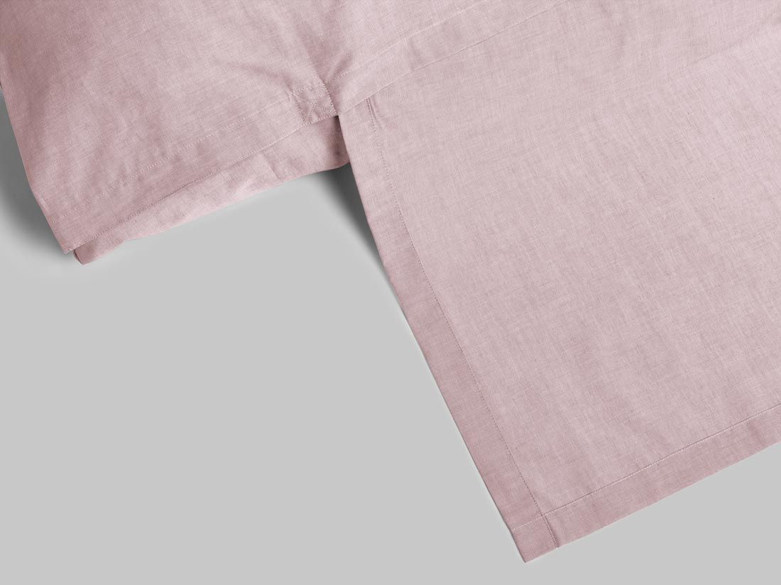 Parure de lit coton TENCEL™ rose chambray