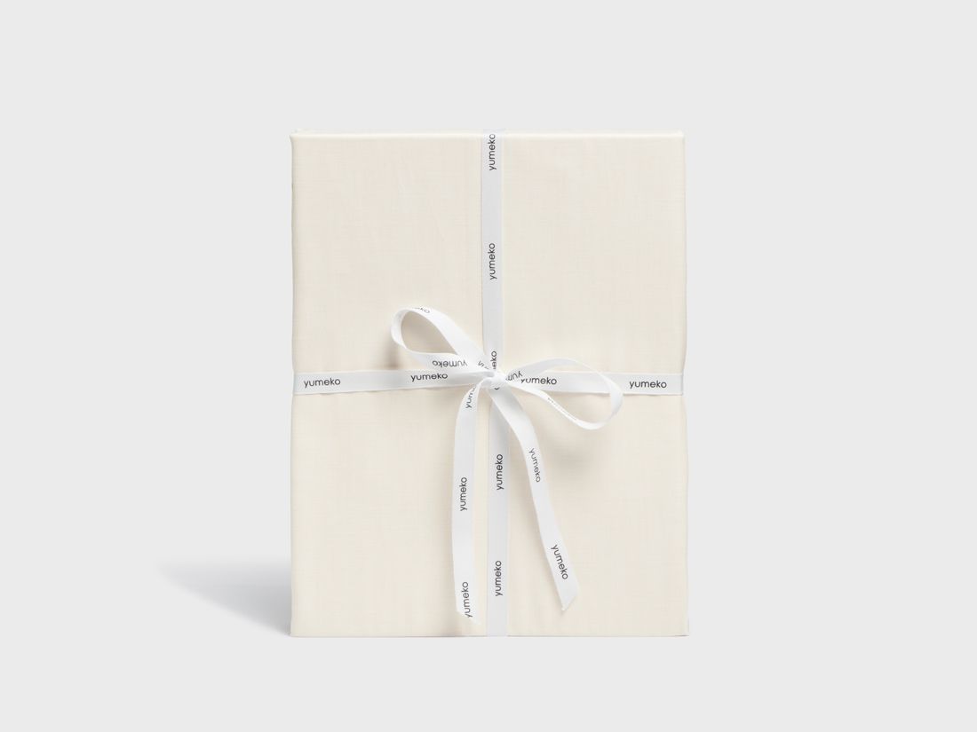 Parure de lit coton TENCEL™ latte chambray