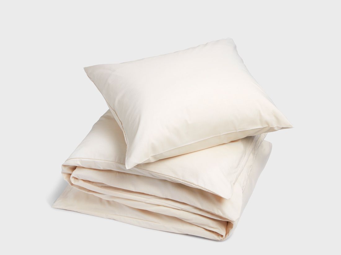 Parure de lit coton TENCEL™ latte chambray