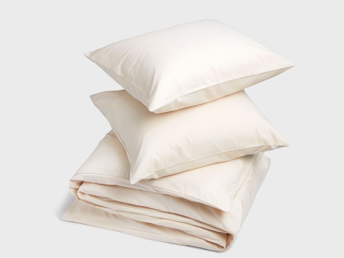 Parure de lit coton TENCEL™ latte chambray