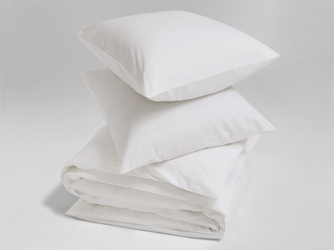 Parure de lit coton TENCEL™ blanc pur