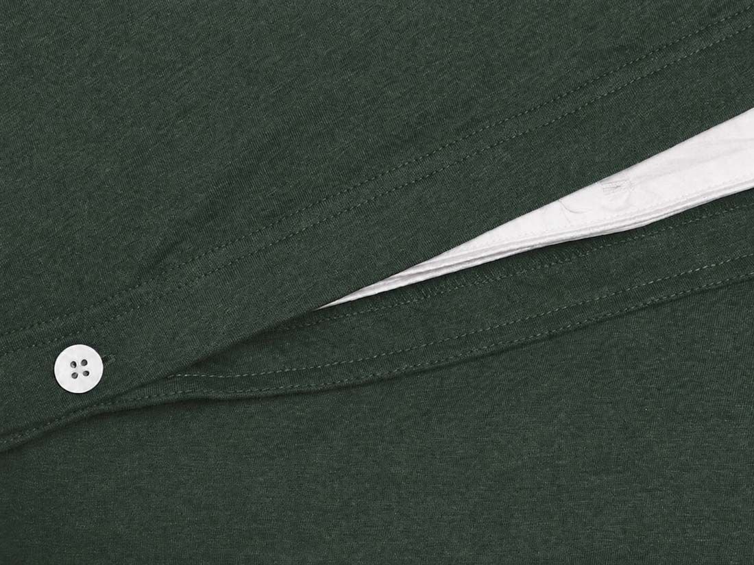 Parure de lit jersey vert pin