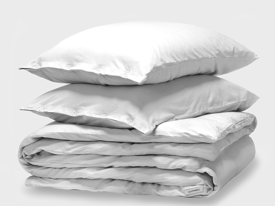 Jersey-Bettwäsche Pure White