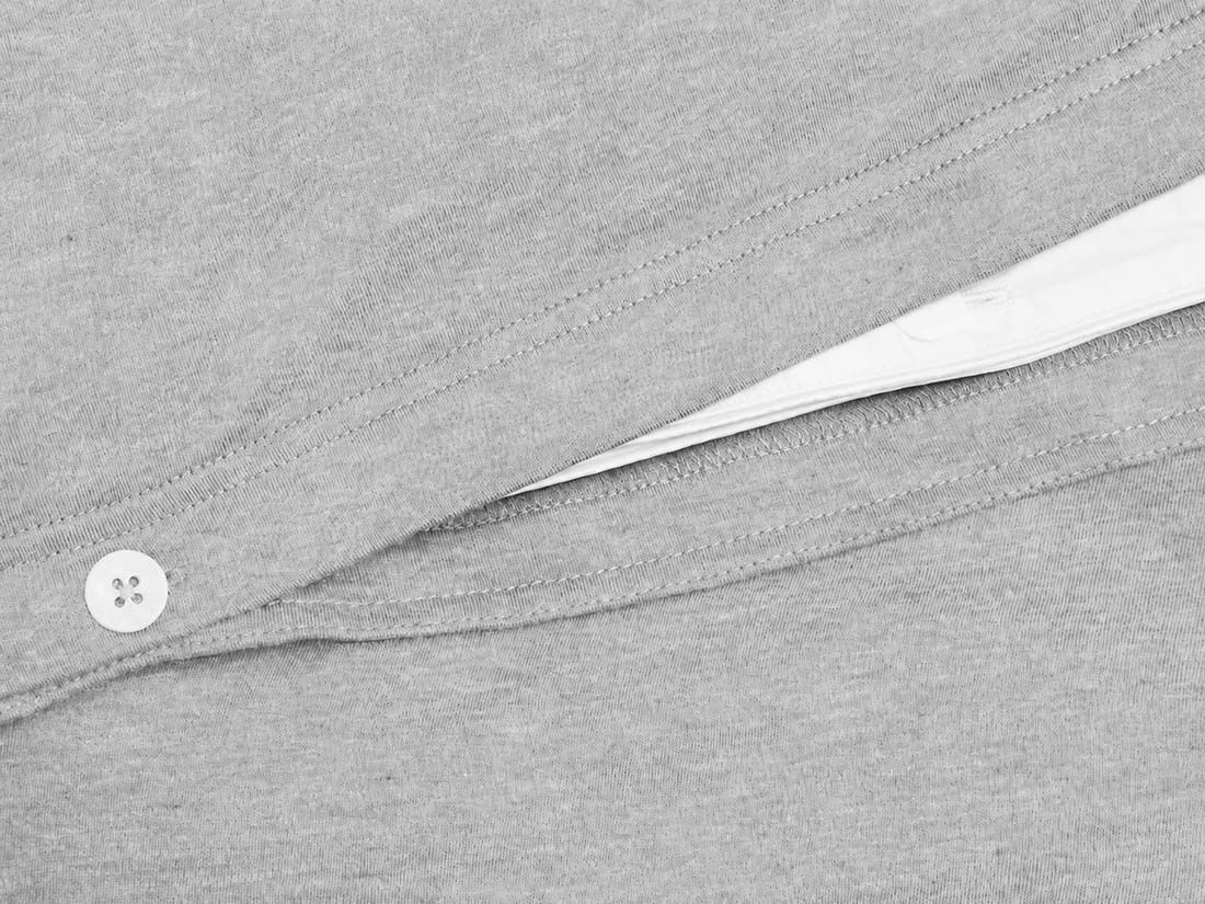 Kinderbettwäsche Baumwolljersey White Grey