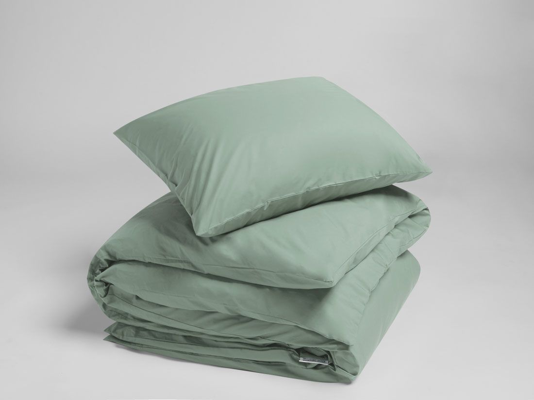 Sengesæt percale jade green