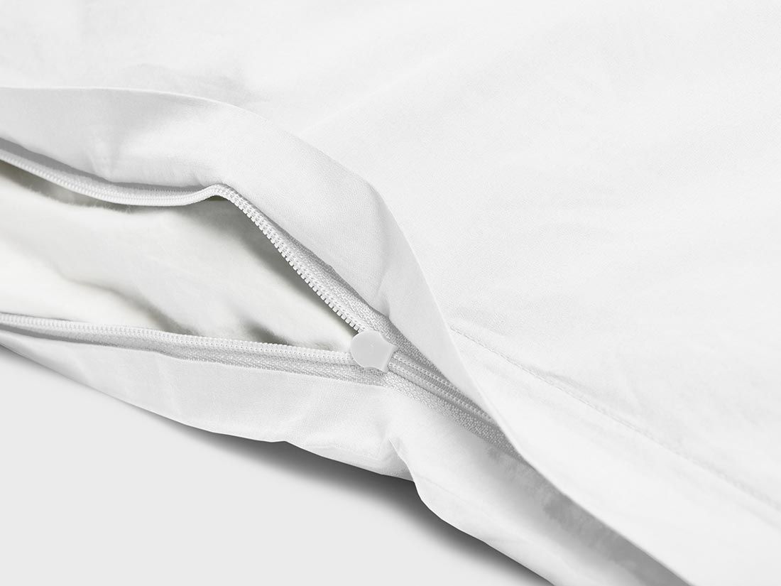 Bettwäscheset Perkal-Baumwolle Pure White