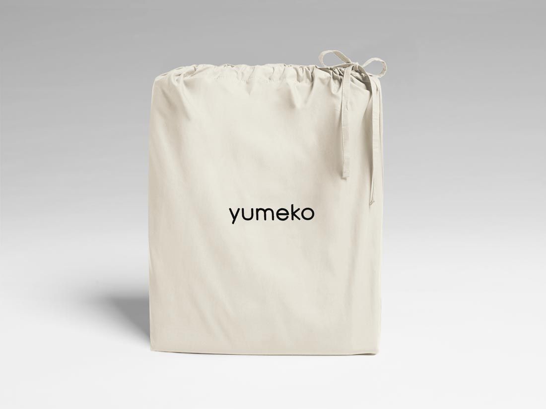 Dekbedovertrek percal katoen white sand