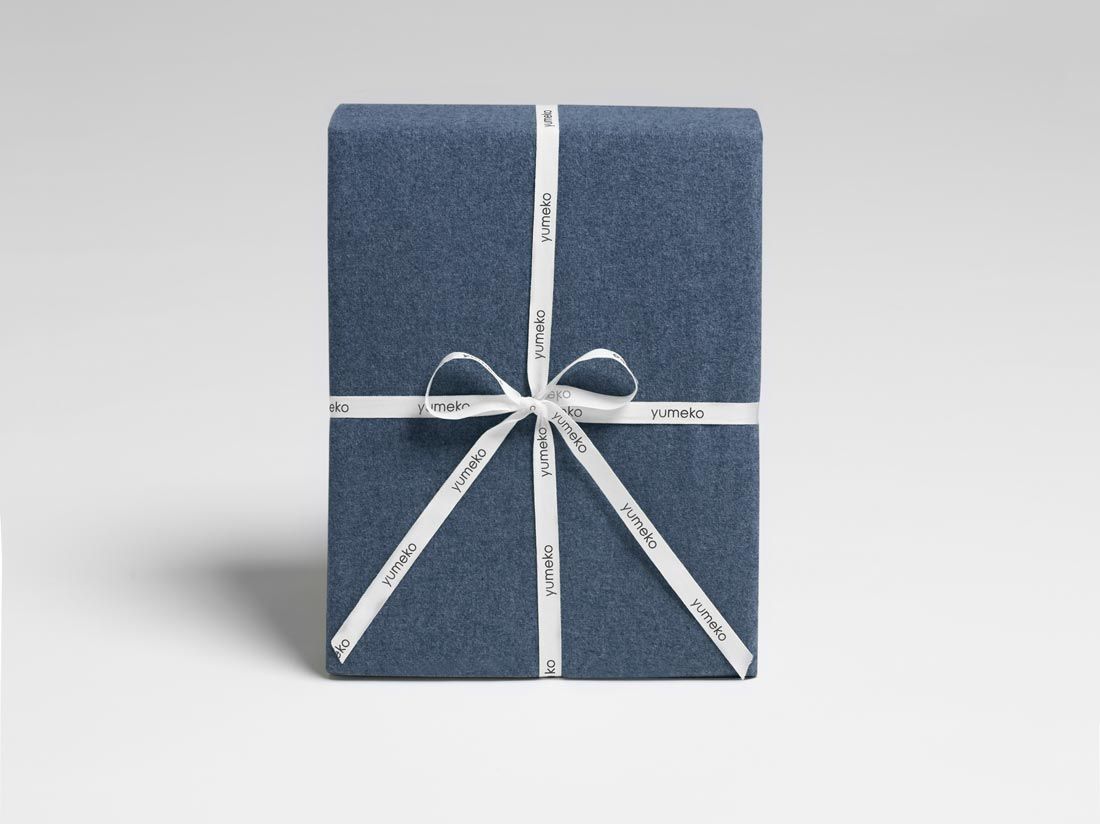 Dekbedovertrek flanel denim blue