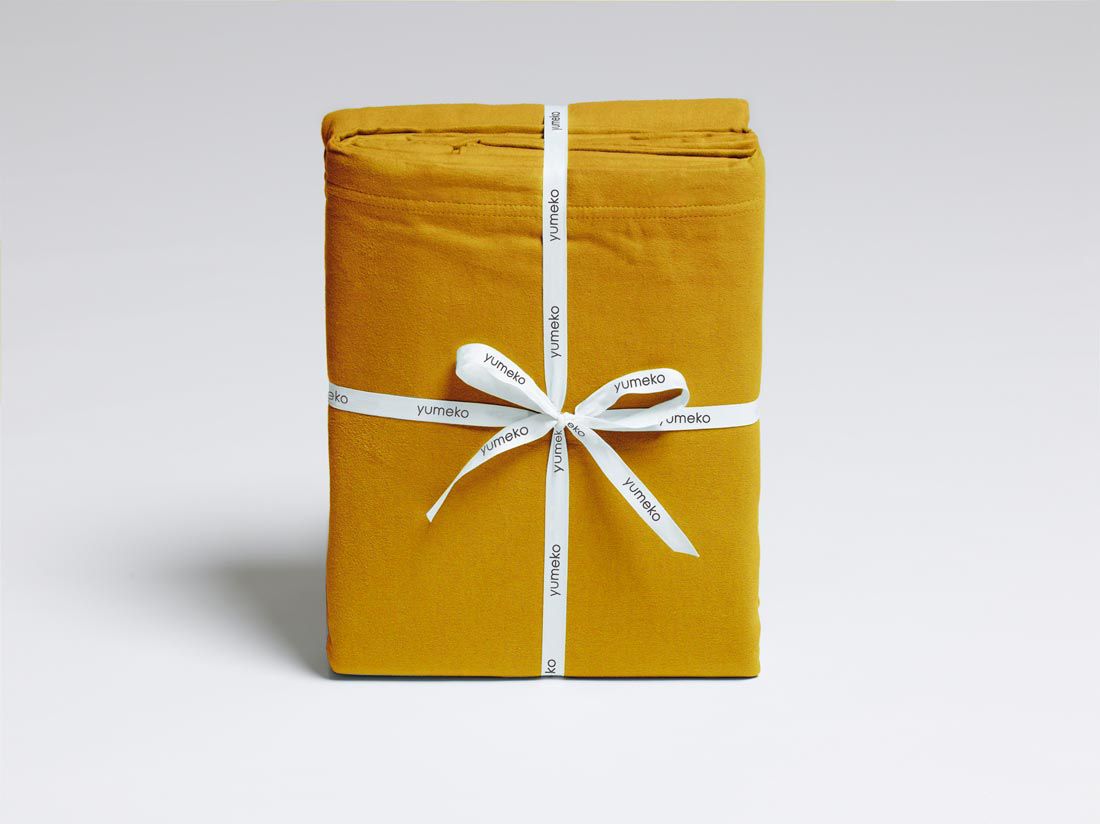 Bettwäscheset Flanell Indian Yellow