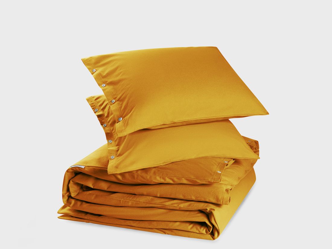 Bettwäscheset Flanell Indian Yellow