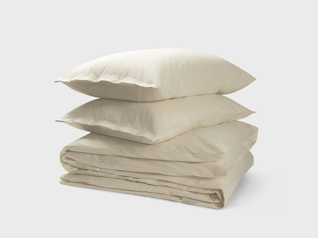 Flanell-Bettwäsche Naturell