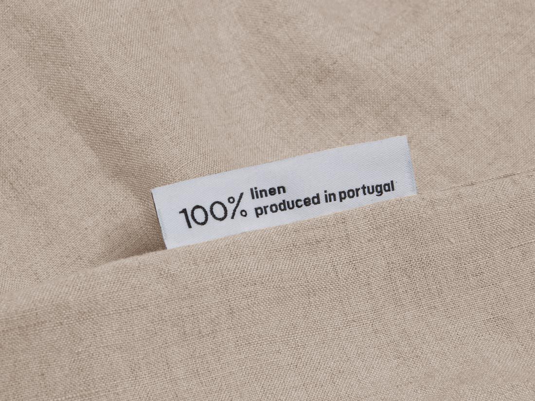 Parure de lit lin lavé rose poussiéreux