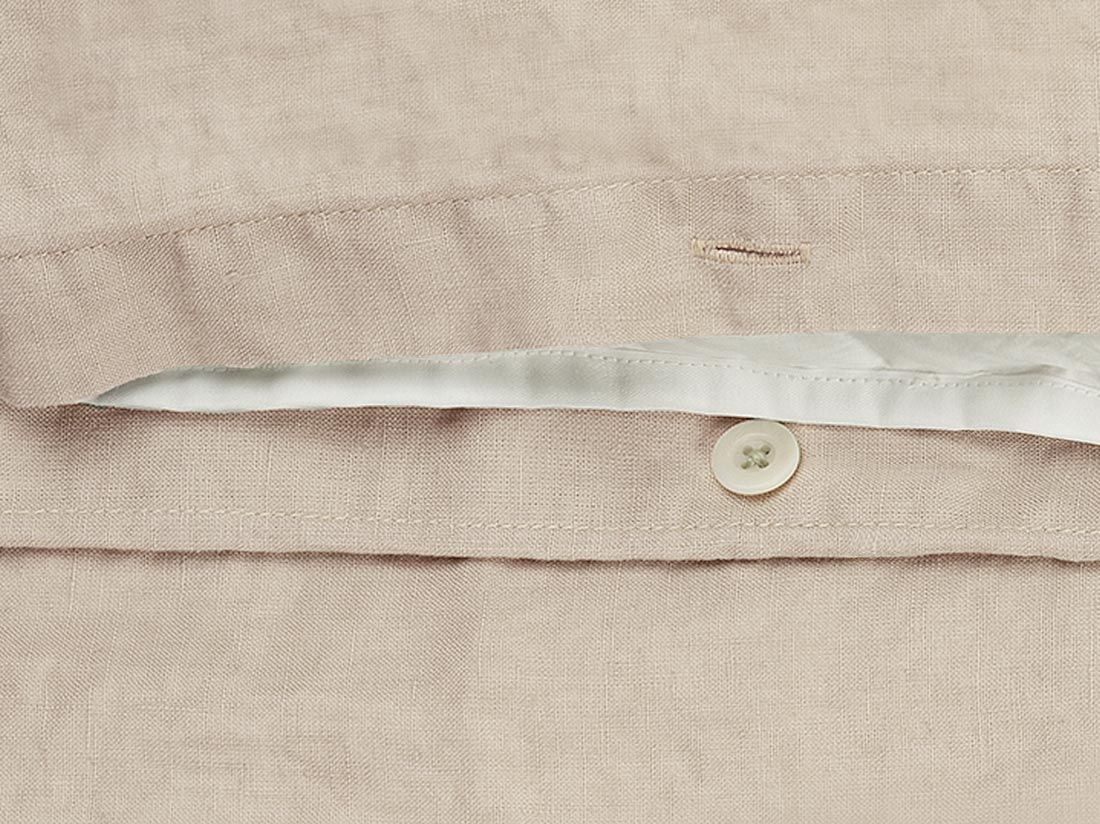 Sengesæt vasket hør natural