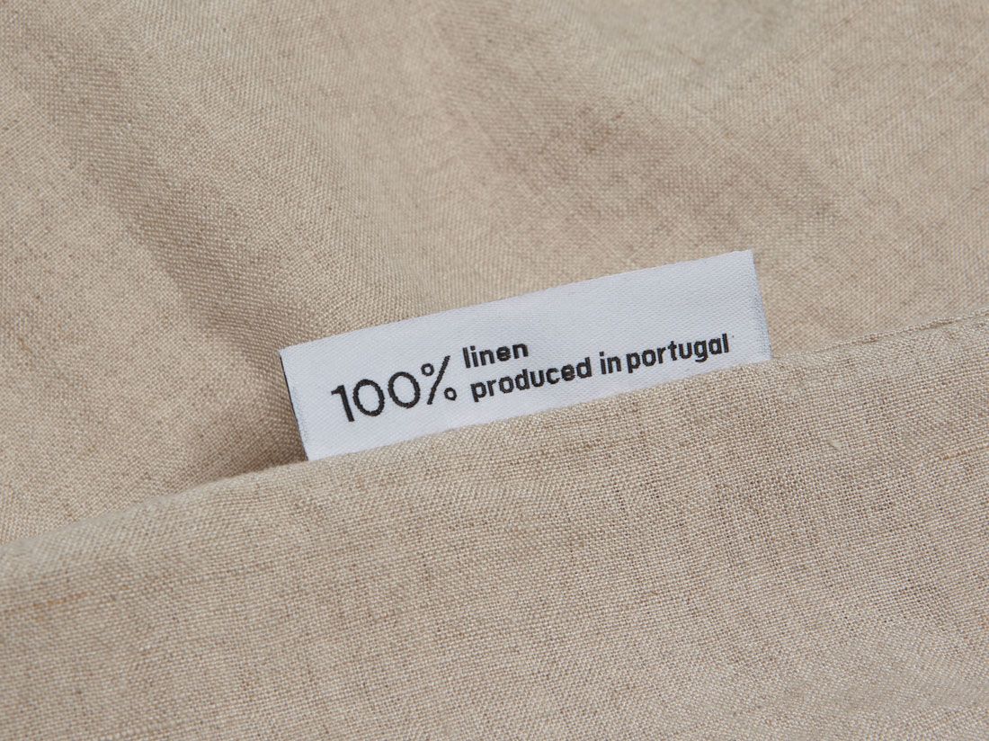 Juniordynebetræk vasket hør natural