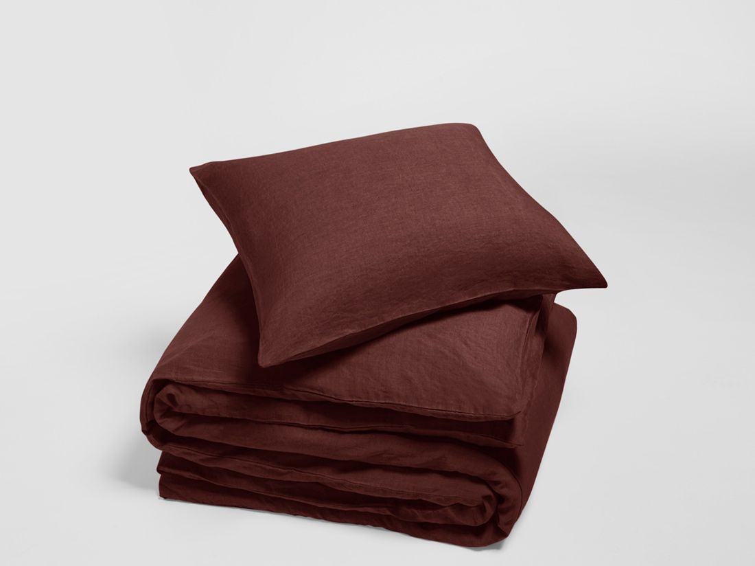 Leinen-Bettwäsche Rosewood