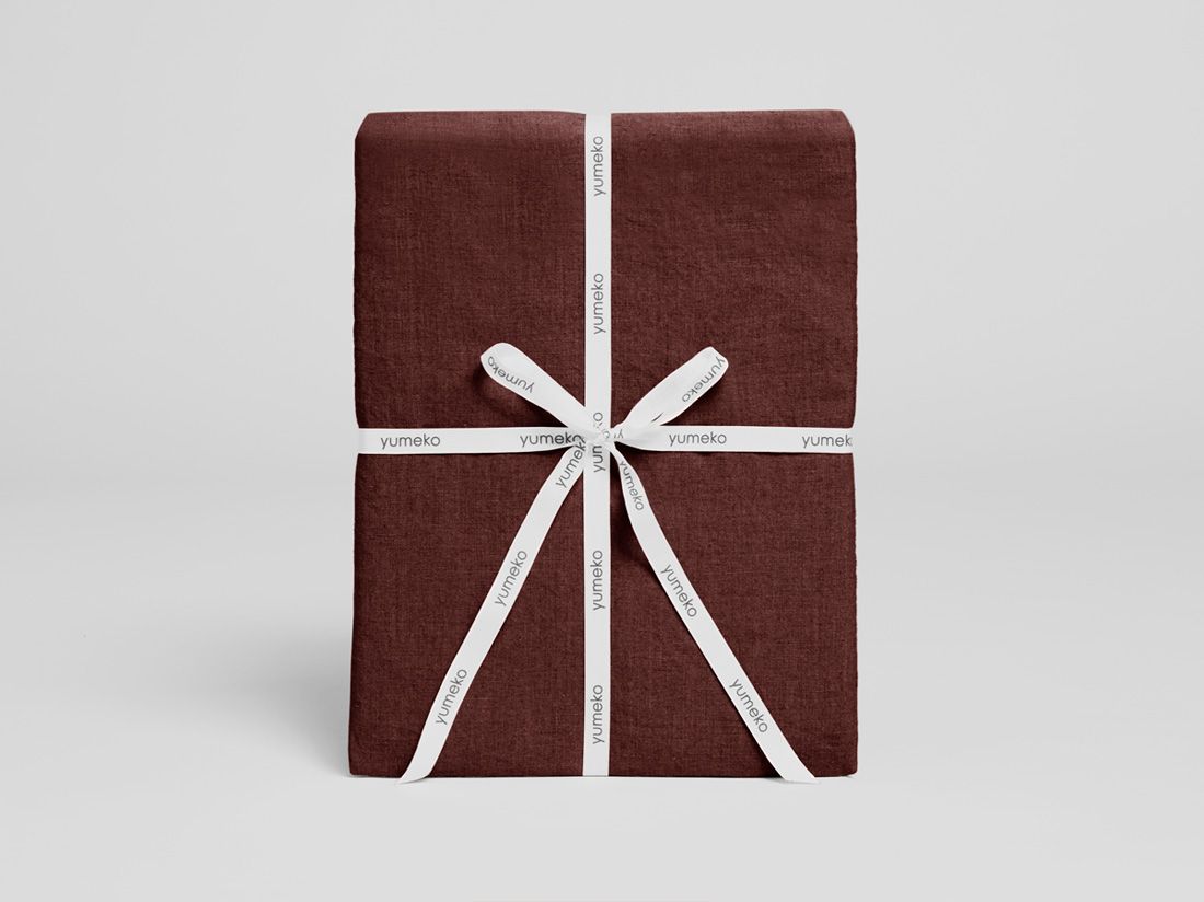 Leinen-Bettwäsche Rosewood