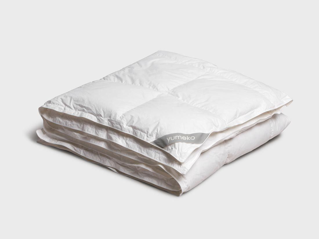 Couette en duvet recyclé demi-duvet tempérée