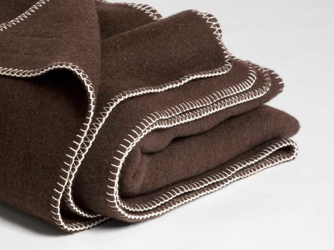 Filt i jakull dark brown