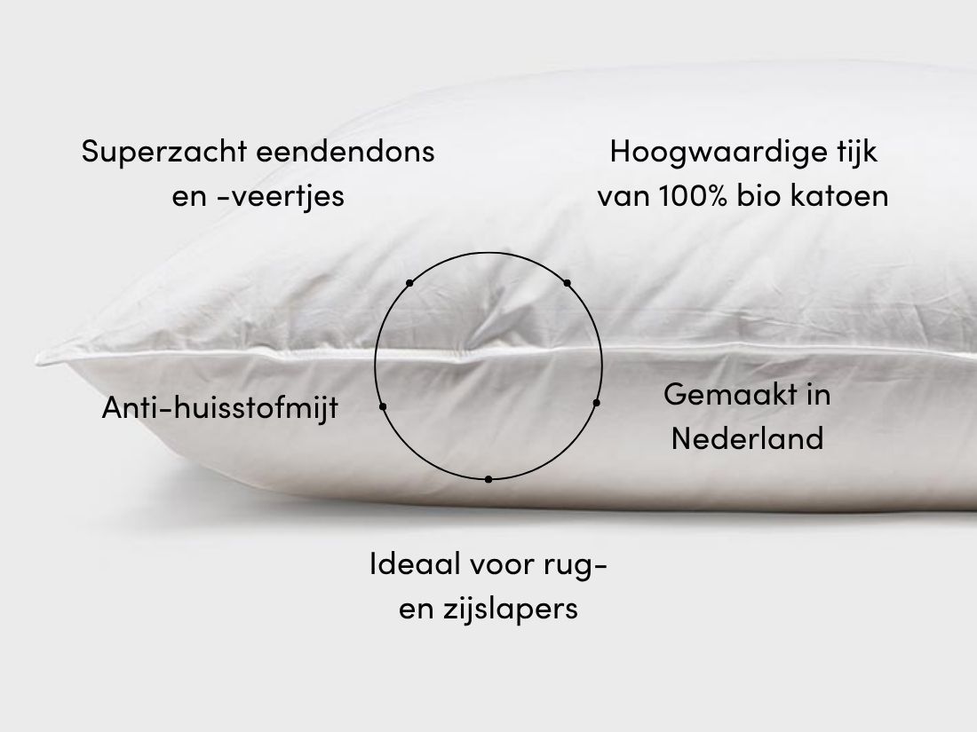 Kussen dons 60x70 stevig