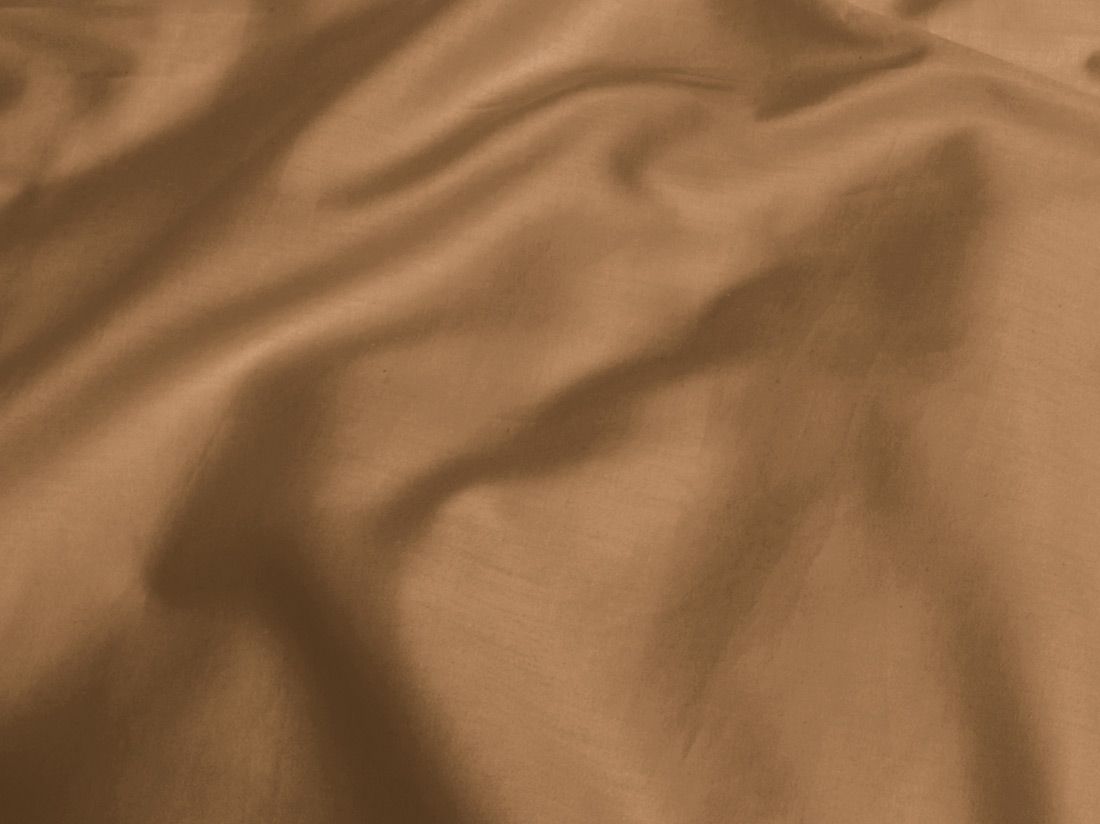 Parure de lit satin de coton caramel