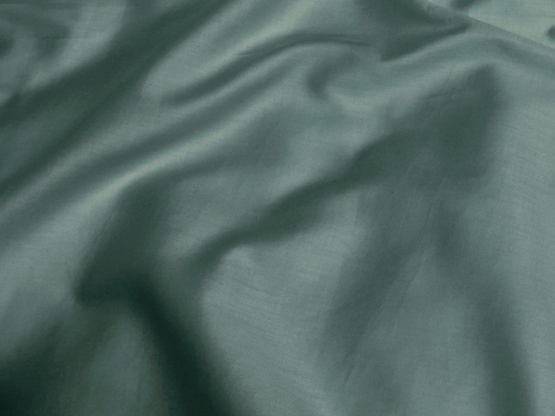 Kissenbezug Baumwollsatin Deep Green