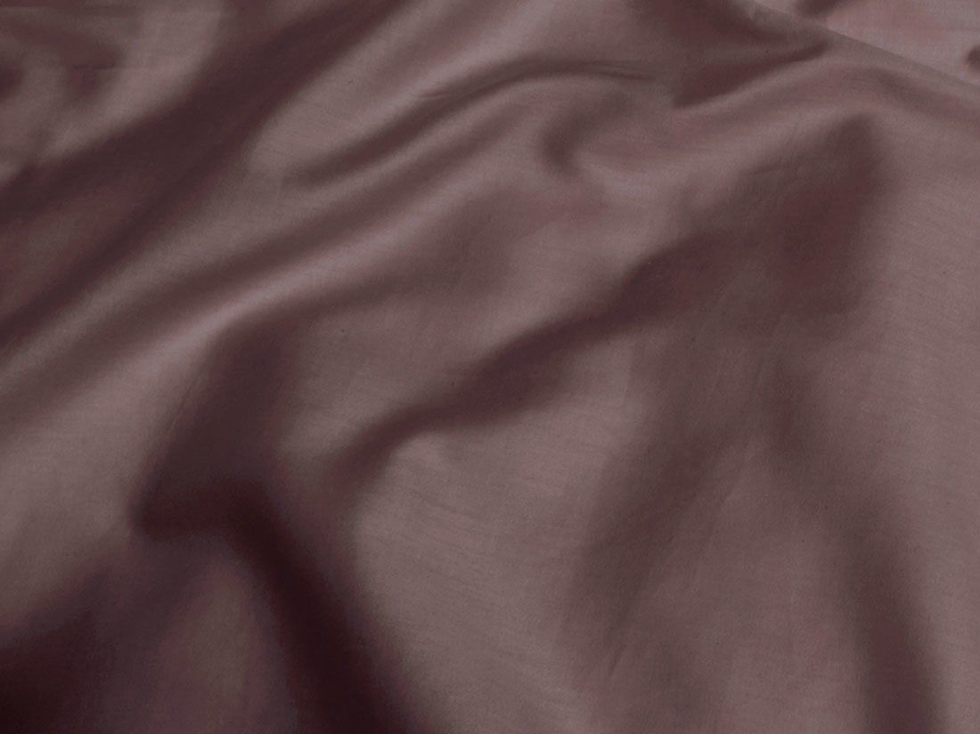 Kissenbezug Baumwollsatin Rose Brown