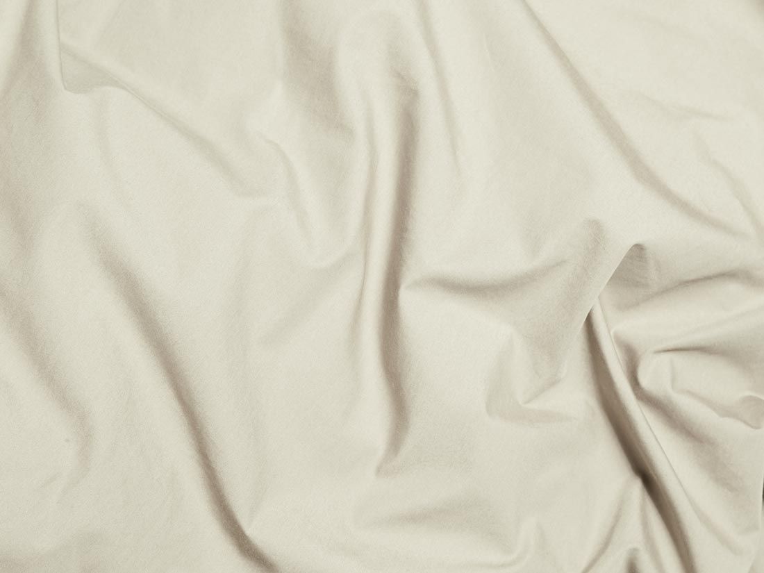 Taie d'oreiller percale de coton blanc sable