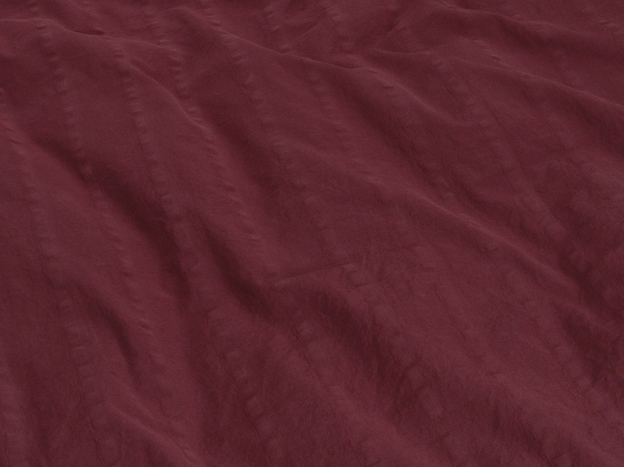 Taie d'oreiller en coton seersucker bordeaux