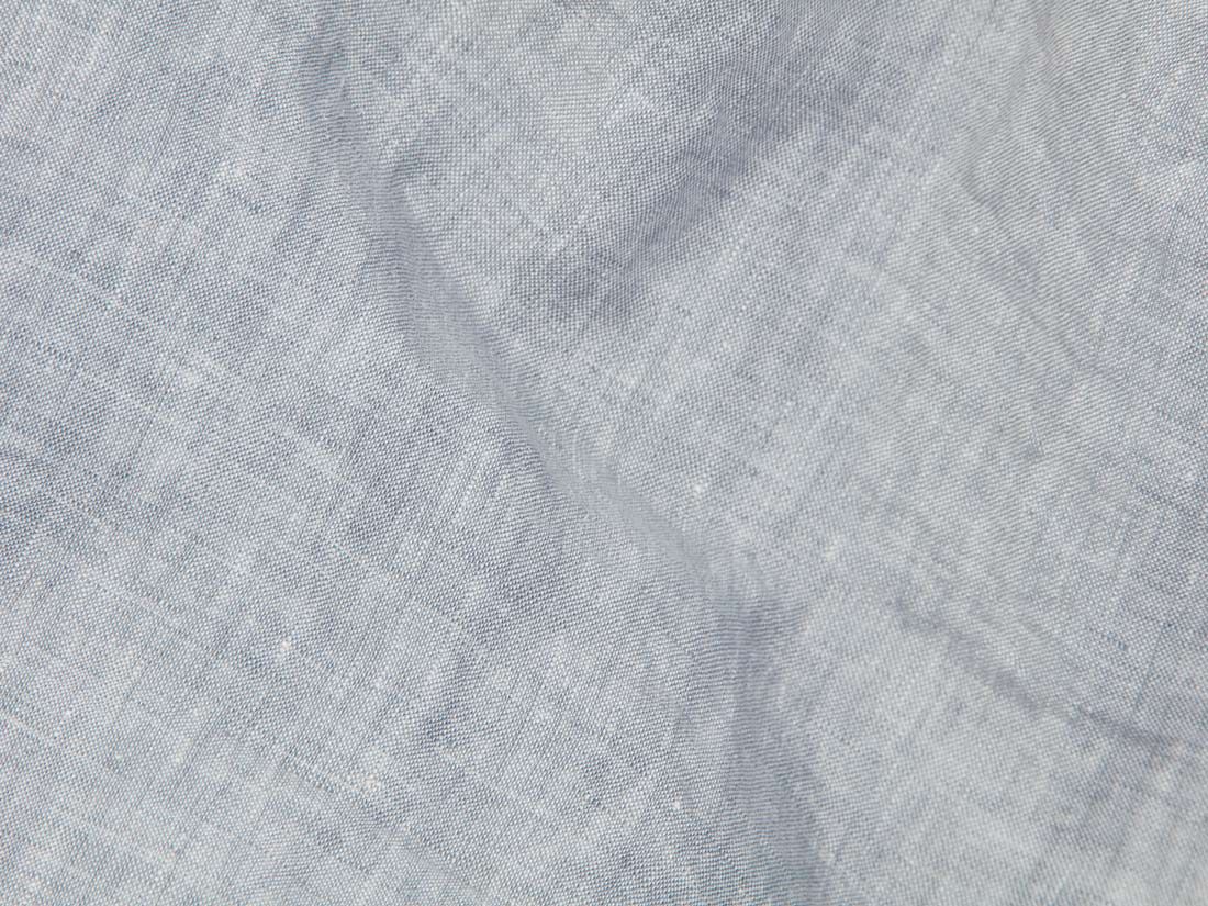 Kissenbezug Gewaschenes Leinen Blue Chambray