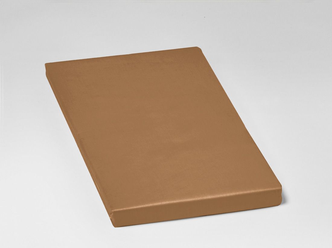 Spannbettlaken Baumwollsatin Caramel