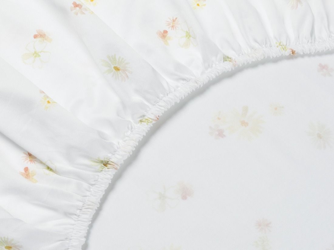 Kinderspannleintücher Baumwollsatin Flower Valley