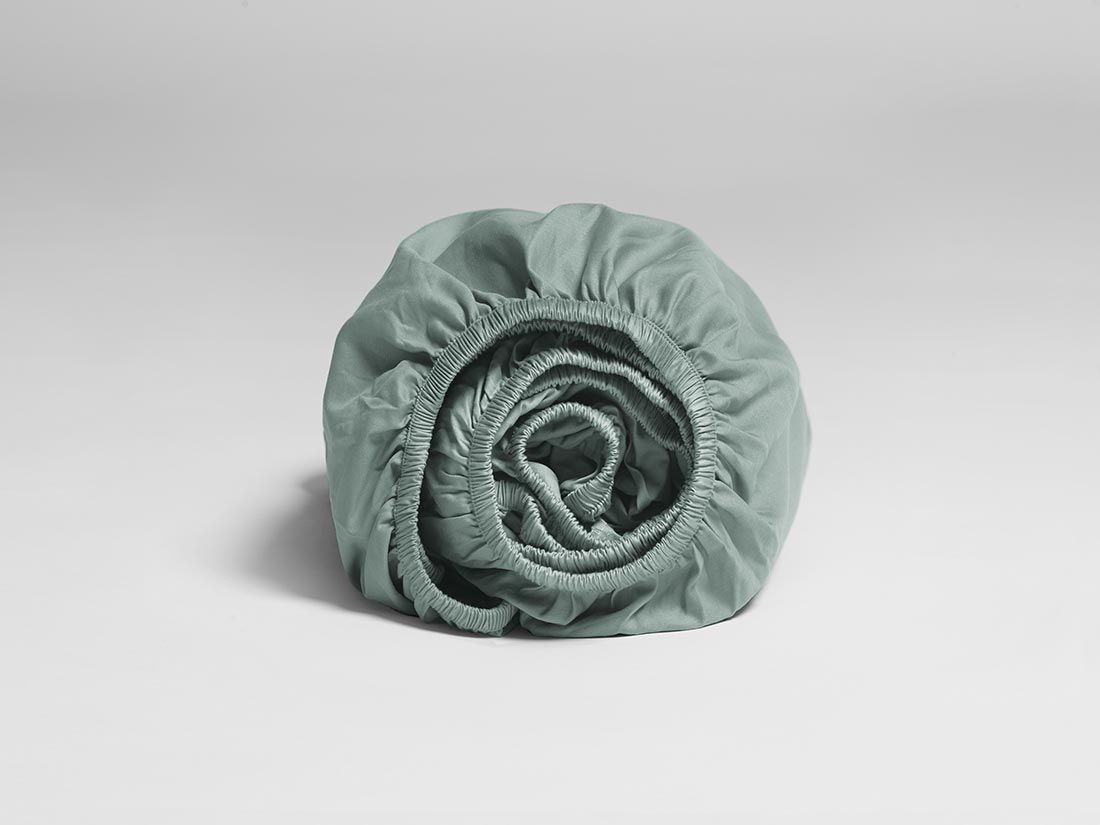 Spannbettlaken Baumwollsatin Sea Green