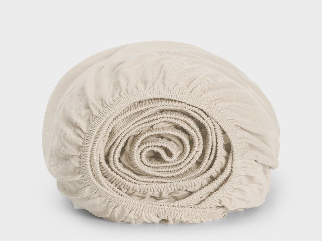 Drap-housse enfant jersey soleil levant blanc