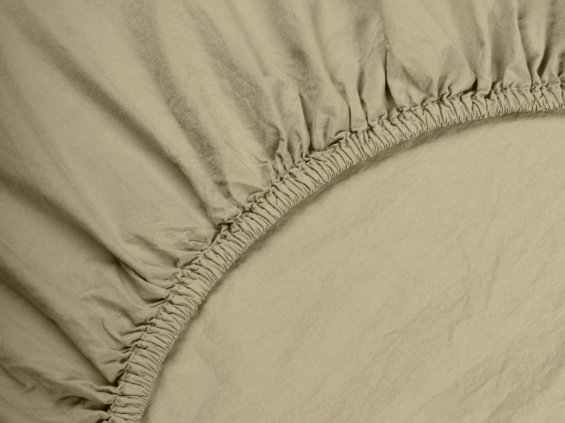 Spannleintücher Perkal-Baumwolle Botanic Green