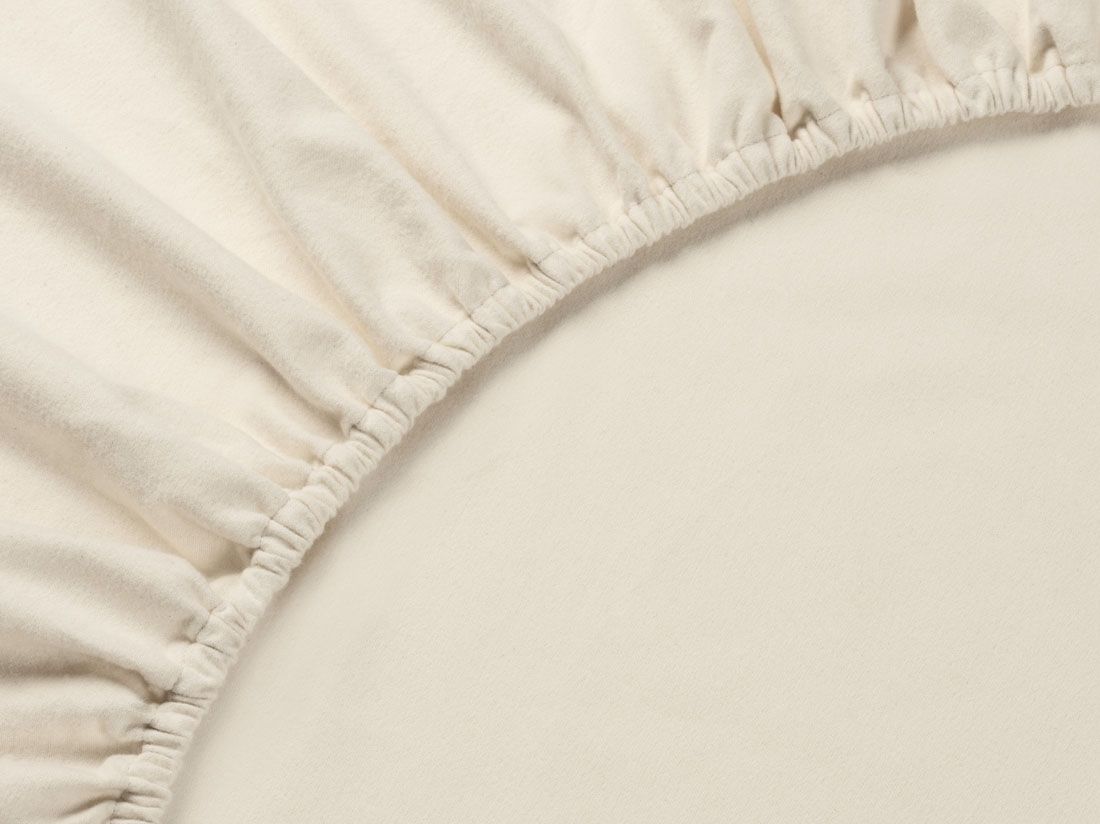 Hoeslaken flanel natural