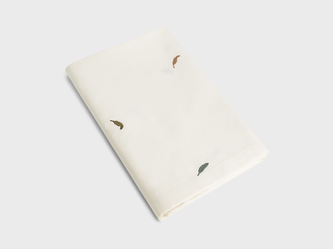 Drap plat enfant satin de coton plume multicolore