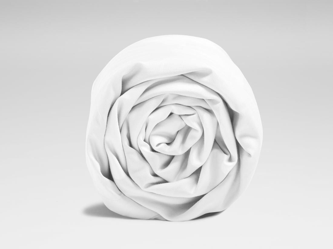Bettlaken Baumwollsatin Pure White