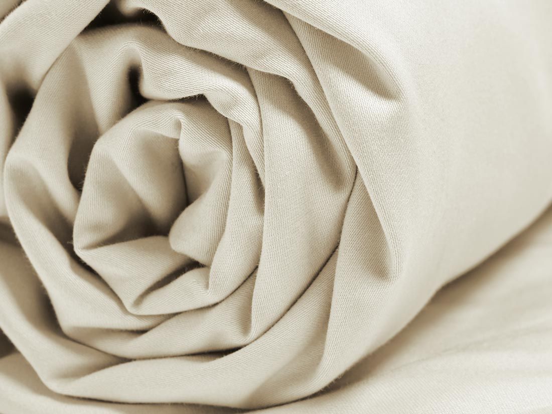 Bettlaken Baumwollsatin Sandy Grey