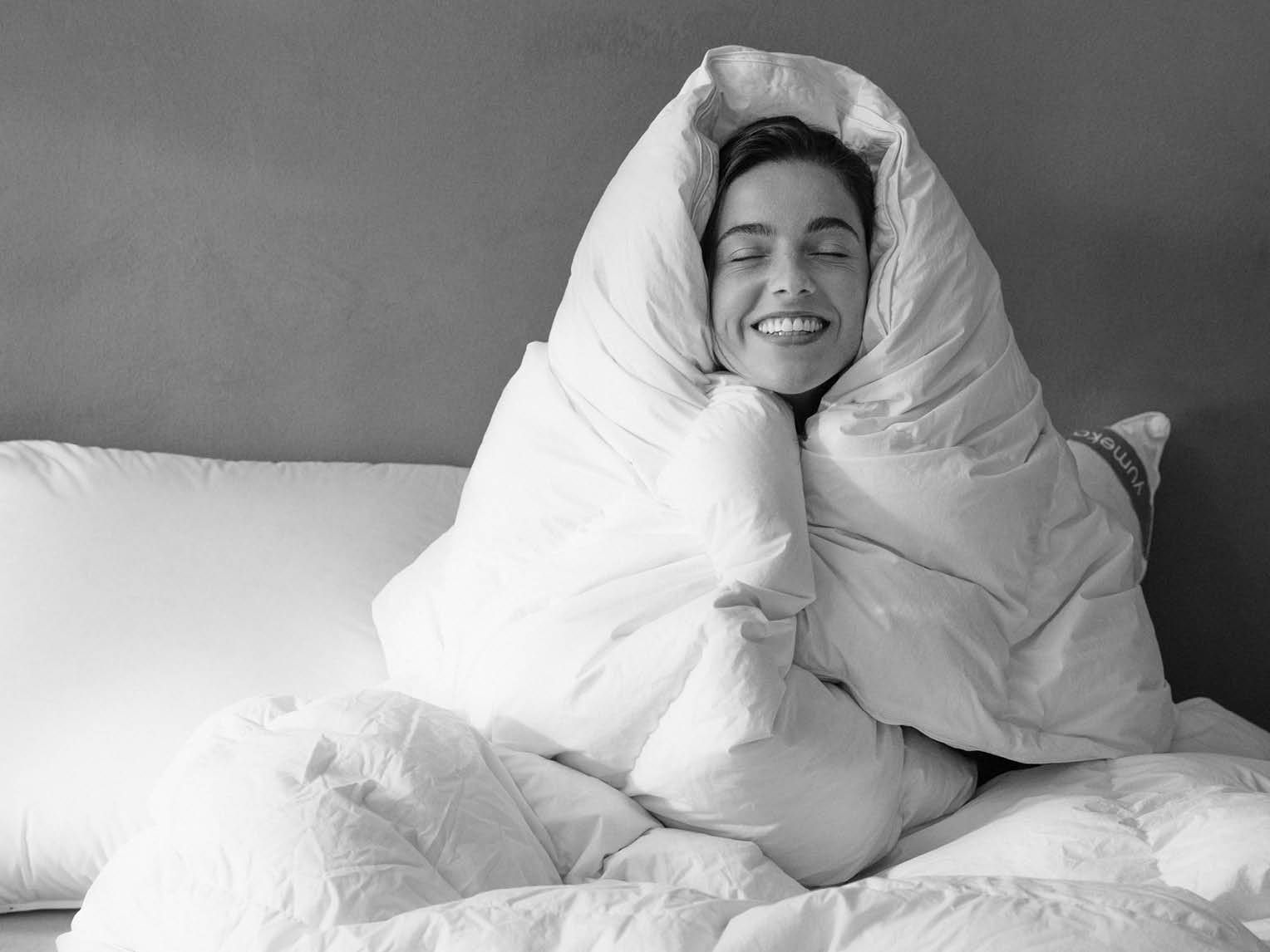 Couette en duvet recyclé tempérée