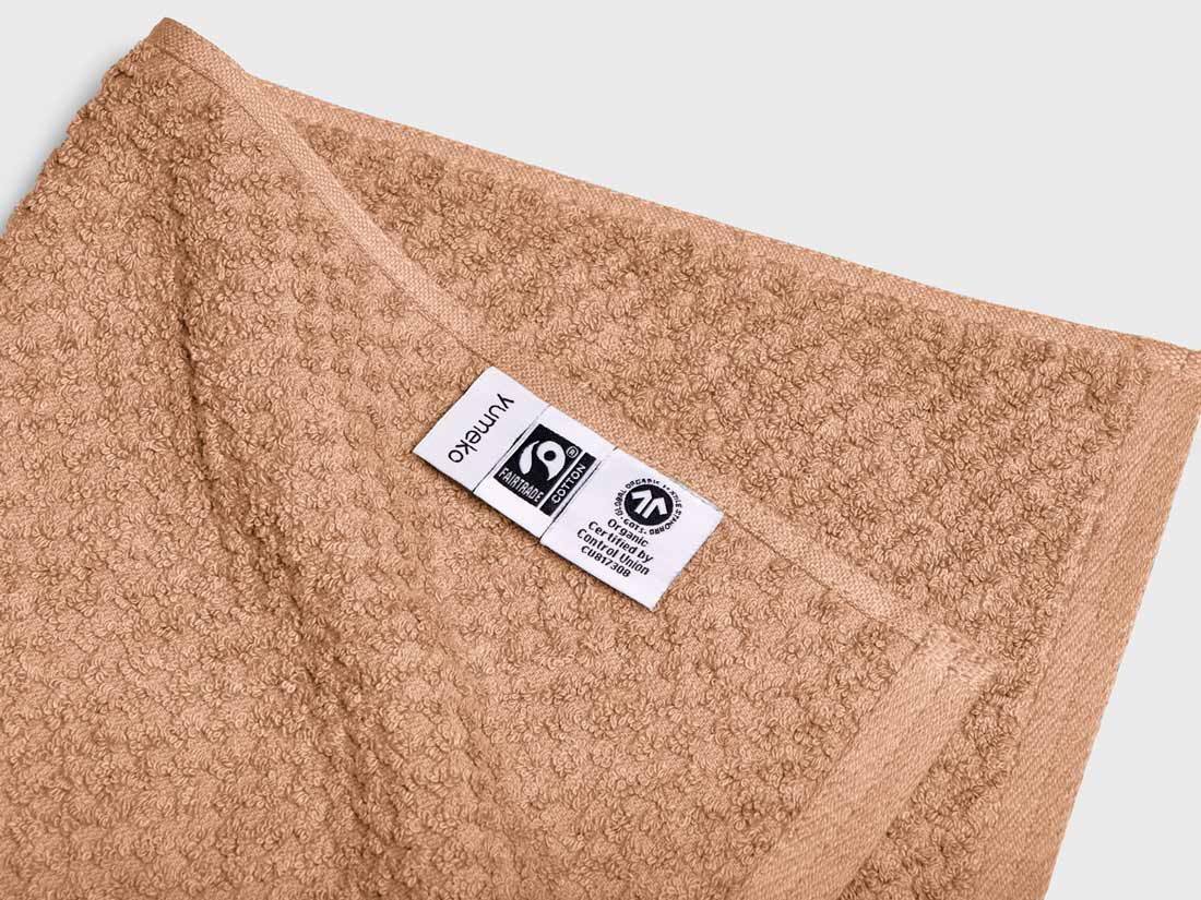 Serviettes invités nid d'abeille miel 30x50 - 4 pcs