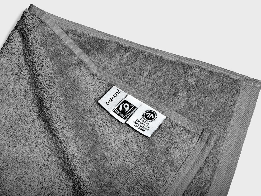 Gastendoekjes terry dark grey 30x50 - 4 st