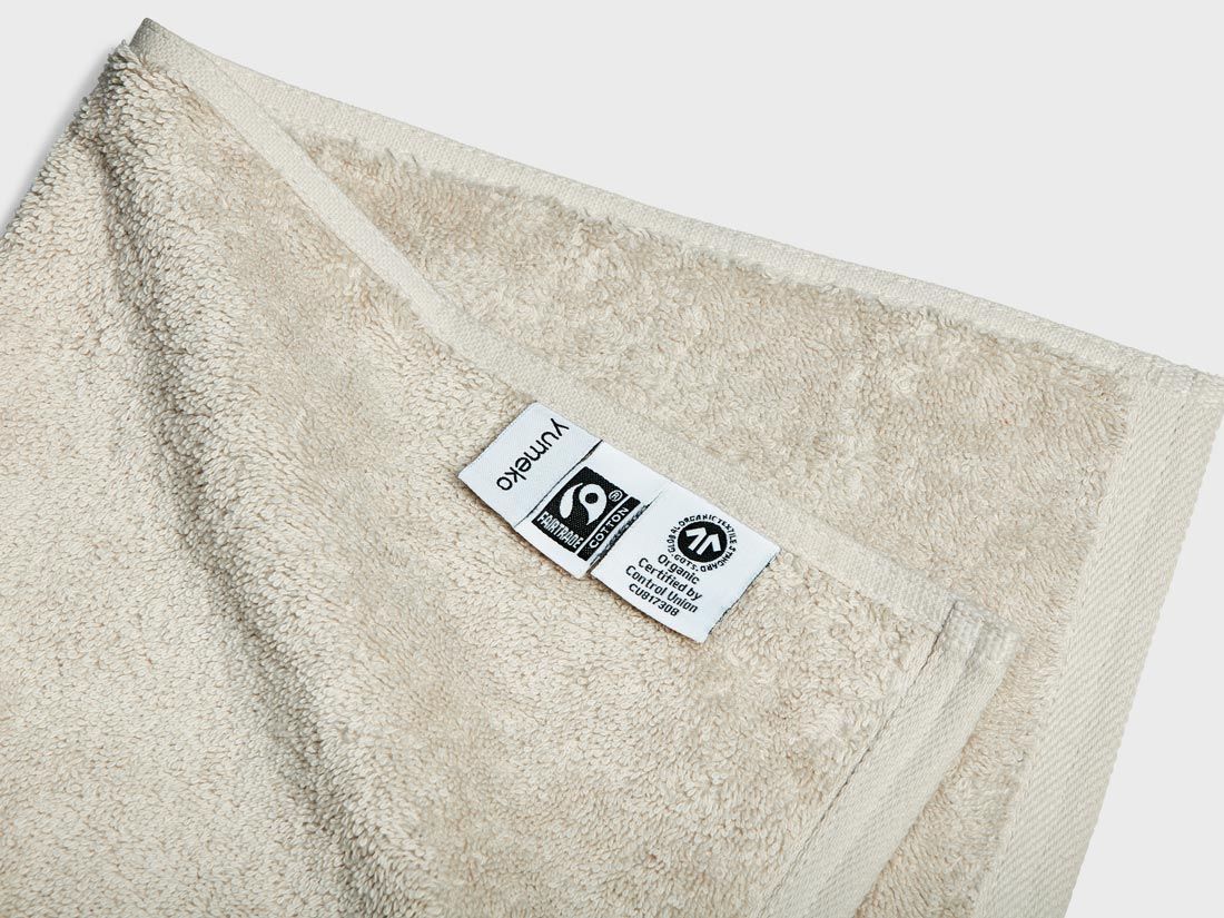 Gastendoekjes terry white sand 30x50 - 4st