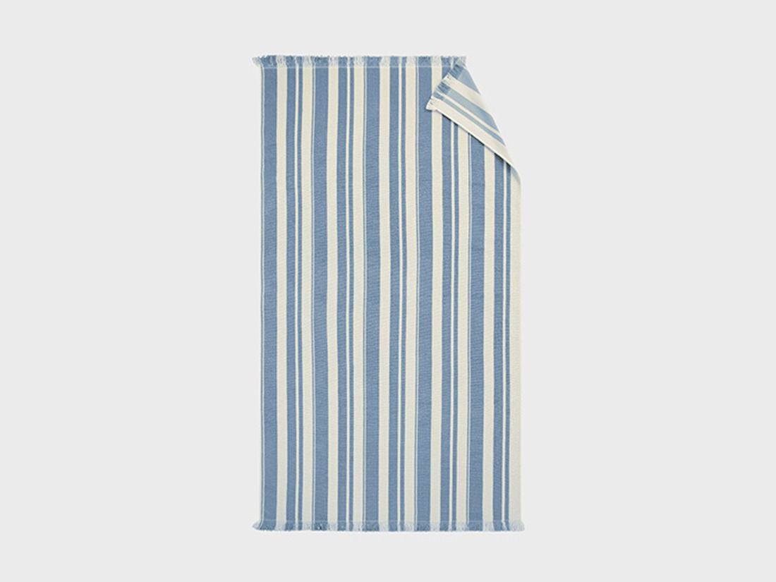 Hamamhandduk faded blue stripe 100x180 - 1 st.