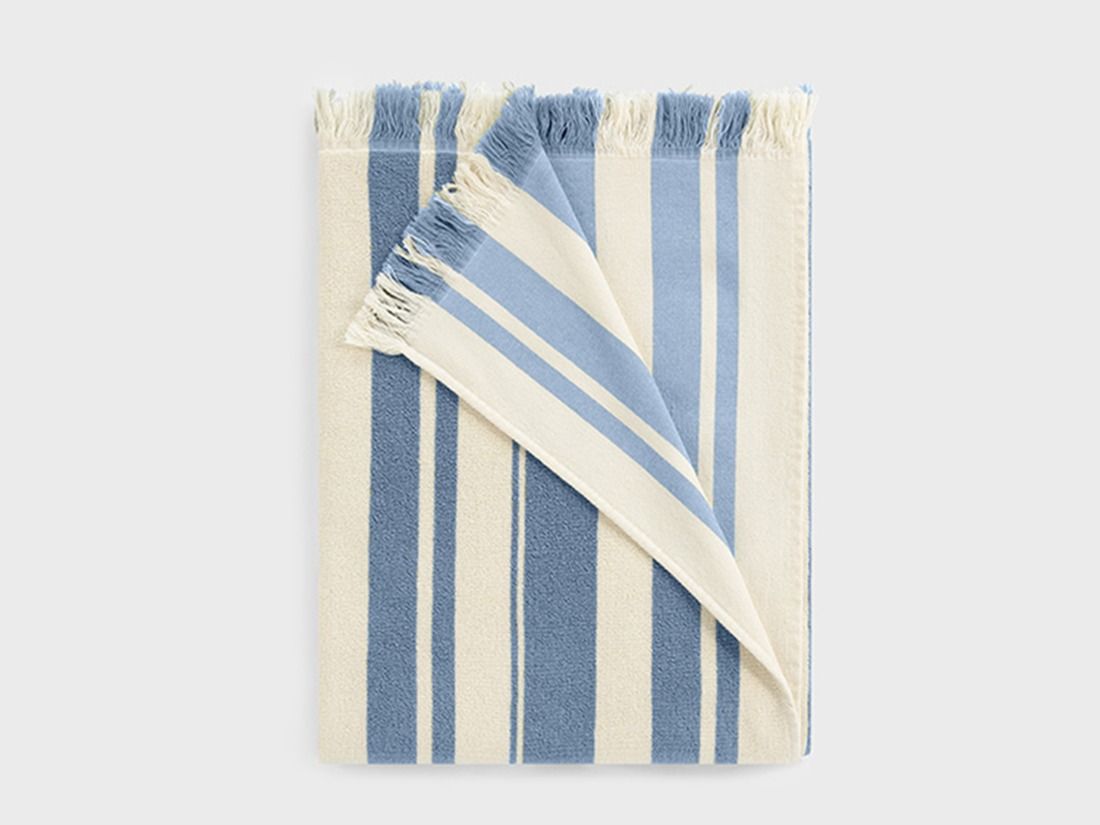 Hamamhandduk faded blue stripe 100x180 - 1 st.
