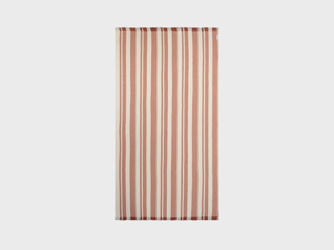 Hamamhandduk terracotta stripe 100x180 - 1 st.