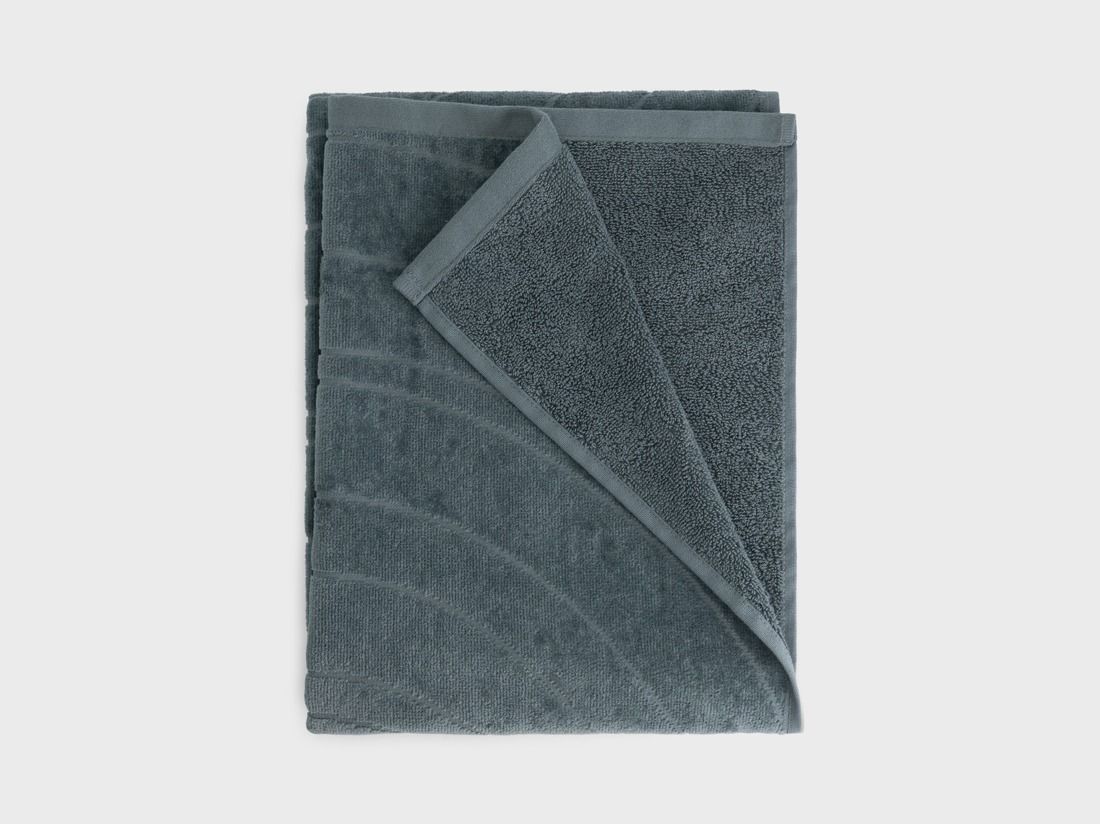 Håndklæder velour pebble blue 50x100