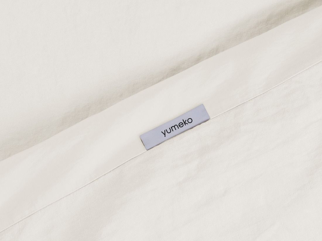 Dekbedovertrek hennep/katoen soft cream