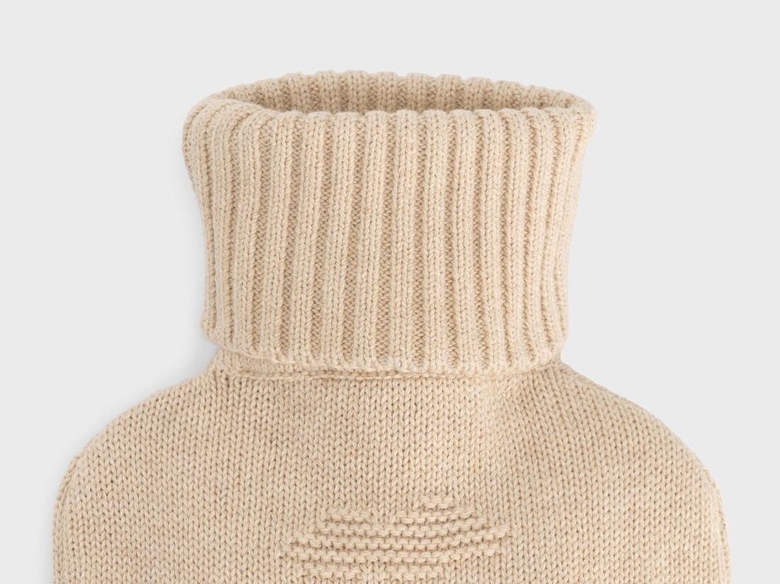 Varmvattenflaska med överdrag XS cloud oat melange