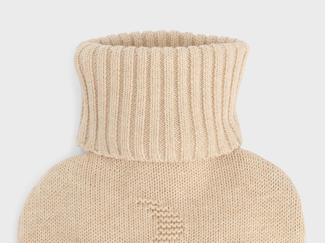 Varmvattenflaska med överdrag XS moon oat melange